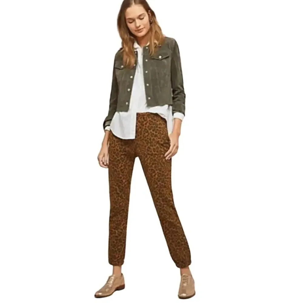 Sanctuary x Anthropologie Women Sweatpants Size S Urban Leopard Jogger Mobwife